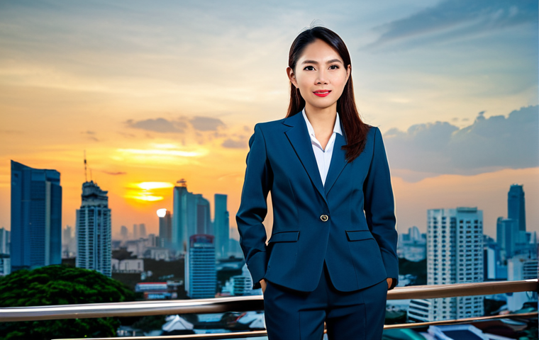 아프가니스탄 비자 발급 가이드 - Professional Businesswoman in Bangkok**
"A professional Thai businesswoman in a modest, tailored bu...