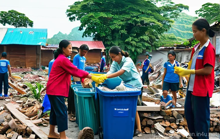 대규모 지진 및 자연재해 기록 - **Prompt 1: Family Preparedness in a Cozy Home**
    "A diverse Thai family, including two adults an...