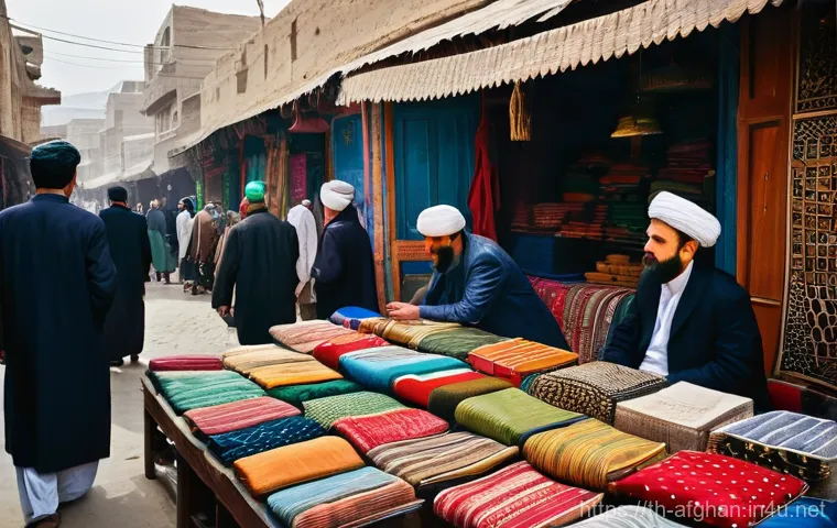 아프가니스탄 민족 구성 - **A group of Pashtun individuals in a traditional Afghan village, embodying the spirit of Pashtunwal...